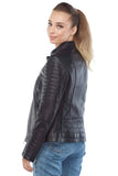 Sarah Archer Women's 100% Real Black Leather Jacket