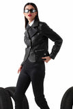 Sila Women's 100% Real Black Leather Stylish Jacket