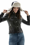 Mayfair Women's 100% Real Black Leather Shirt Style Jacket