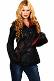 Grace Women's 100% Real Black Leather Classic Jacket