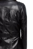 Luna Women's 100% Real Black Leather Coat