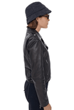 Nikita Women's 100% Real Black Leather Brando Style Full Grain Biker Jacket