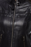 Ava Women's 100% Real Black Leather Classic Jacket