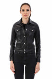 Women's 100% Real Black Leather Eva Bomber Jacket