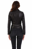 Women's 100% Real Black Leather Nova Classic Jacket