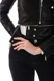 Women's 100% Real Black Leather Nova Classic Jacket