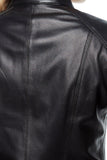 Ava Women's 100% Real Black Leather Classic Jacket