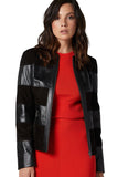 Zoe Women's 100% Real Black Leather Suede Jacket