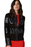 Zoe Women's 100% Real Black Leather Suede Jacket