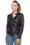 Beyonce Women's 100% Real Black Leather Jacket