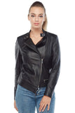 Beyonce Women's 100% Real Black Leather Jacket
