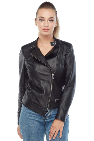 Beyonce Women's 100% Real Black Leather Jacket