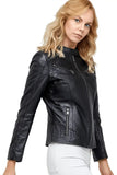 Millie Women's 100% Real Black Leather Jacket