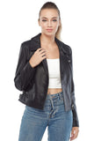 Catherine Women's 100% Real Moto Leather Jacket