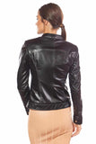 Bella Women's 100% Real Black Leather Jacket