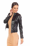 Flora Women's 100% Real Black Leather Jacket
