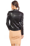 Francesca Women's 100% Real Black Leather Jacket