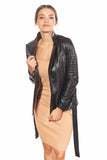 Gia Women's 100% Real Black Leather Jacket