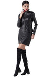 Lave Women's 100% Real Black Leather Classic Jacket