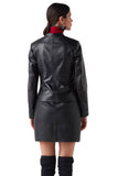 Lave Women's 100% Real Black Leather Classic Jacket