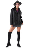 Orabella Women's 100% Real Black Leather Classic Jacket
