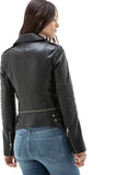 Women's 100% Real Black Leather Detachable Jacket