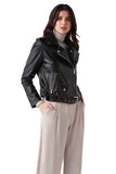 Siena Women's 100% Real Black Leather Vintage Jacket