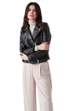 Siena Women's 100% Real Black Leather Vintage Jacket