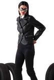 Sila Women's 100% Real Black Leather Stylish Jacket