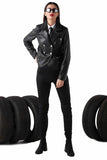 Sila Women's 100% Real Black Leather Stylish Jacket