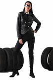 Sila Women's 100% Real Black Leather Stylish Jacket
