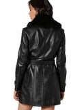 Stella Women's 100% Real Black Leather Coat