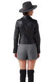 Terra Women's 100% Real Black Leather Classic Jacket